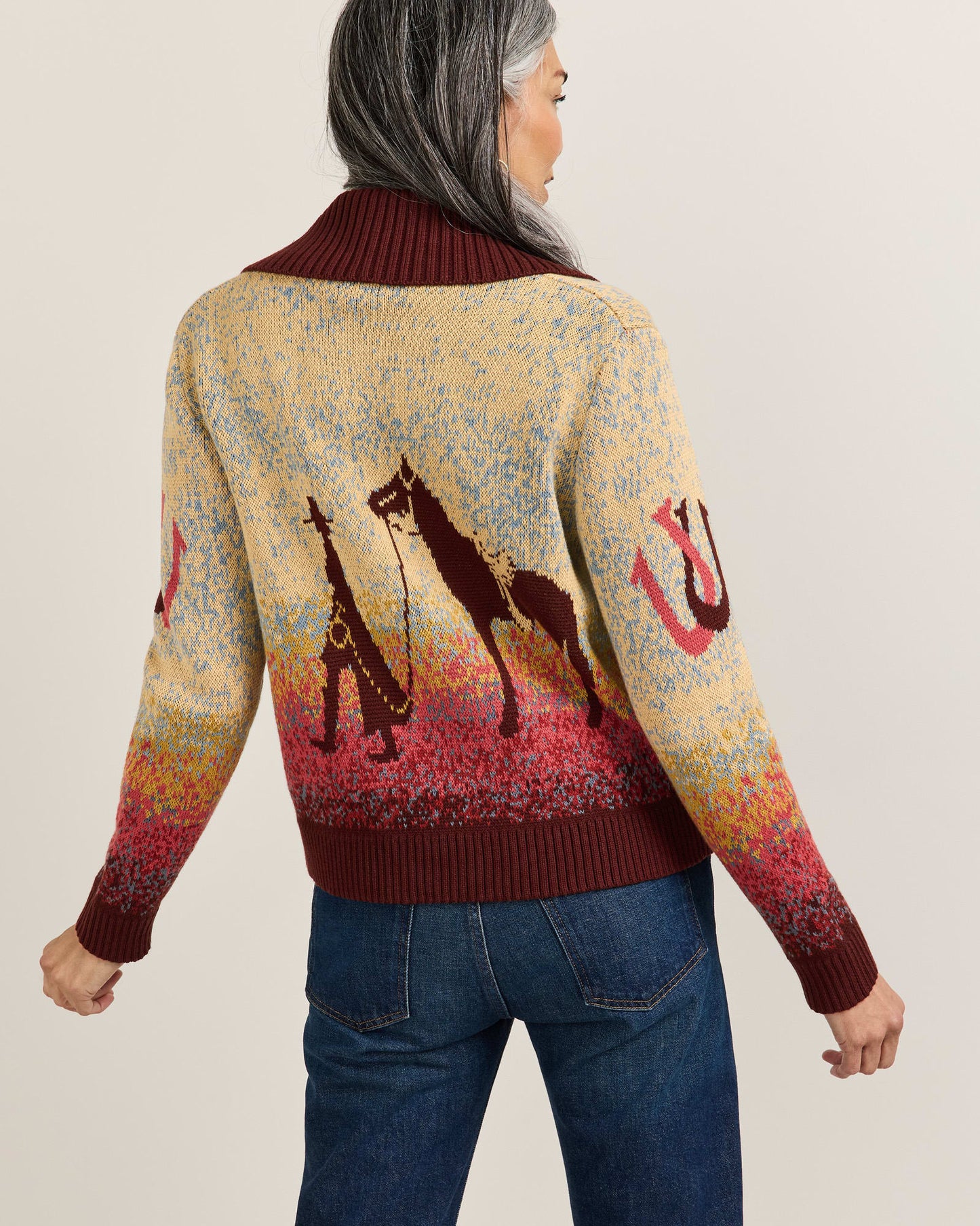 Western Scenic Cardigan