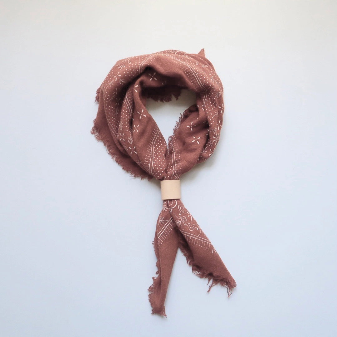 Plant Dyed Silk Bandana