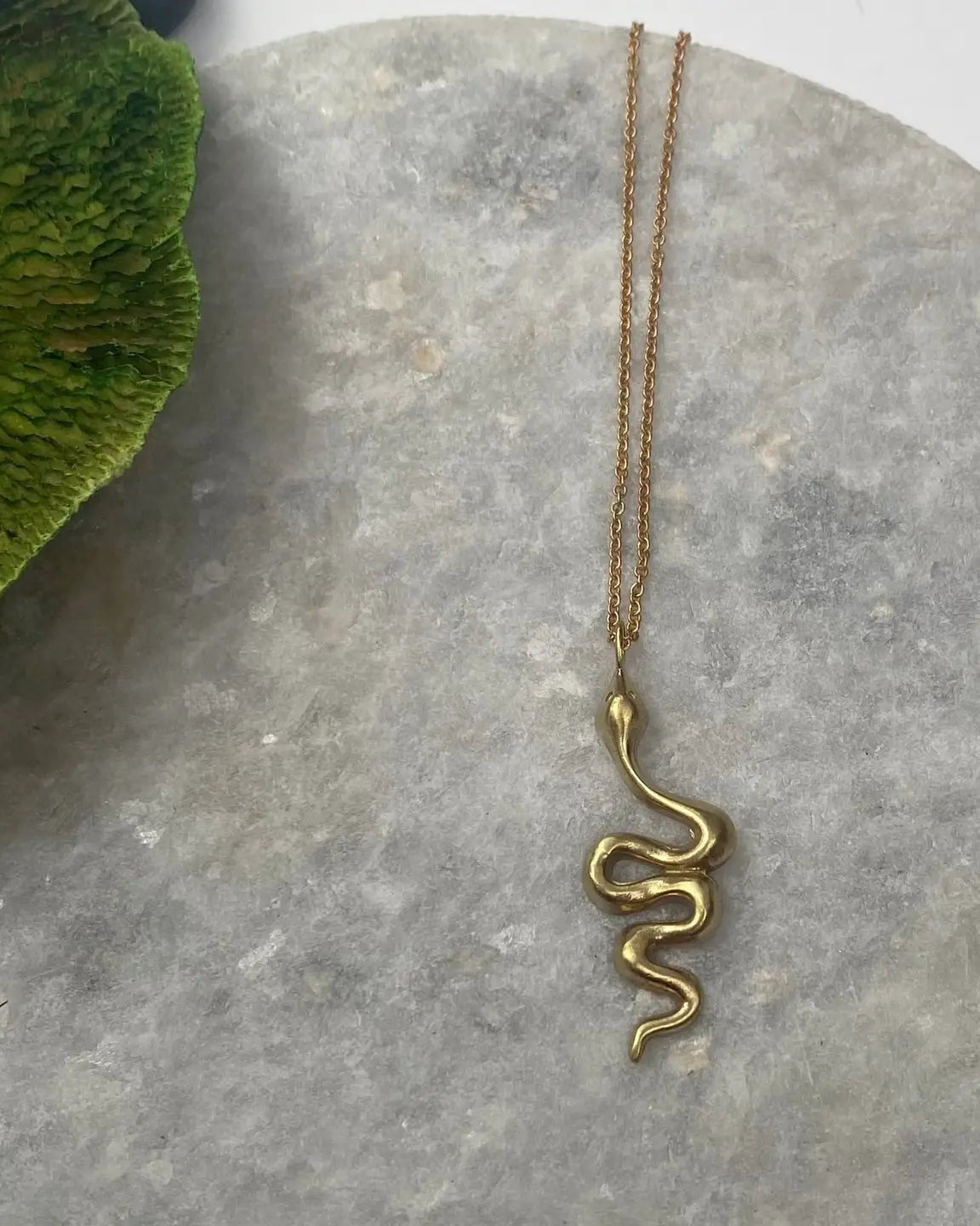 Brass Snake Necklace