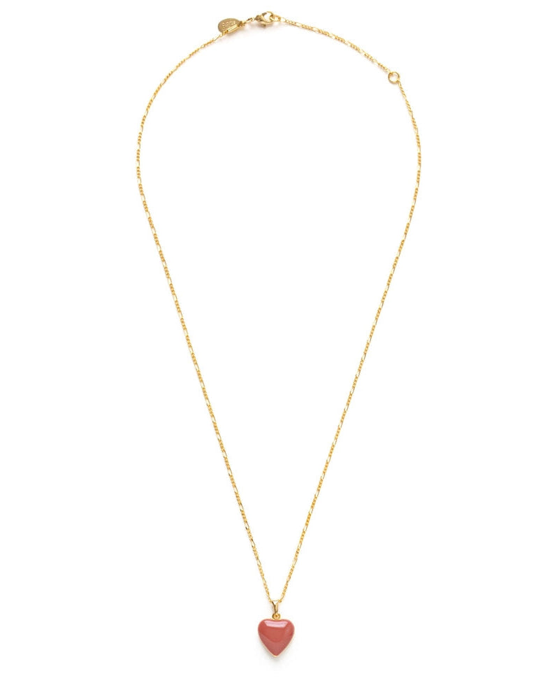 Small Heart Enamel Locket - Canyon