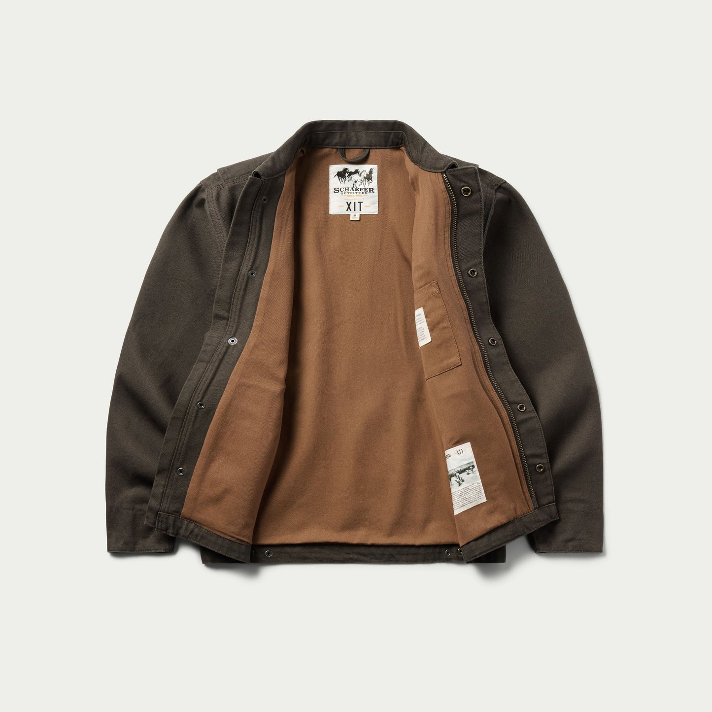 Zip Lined Canvas Jacket - Wood