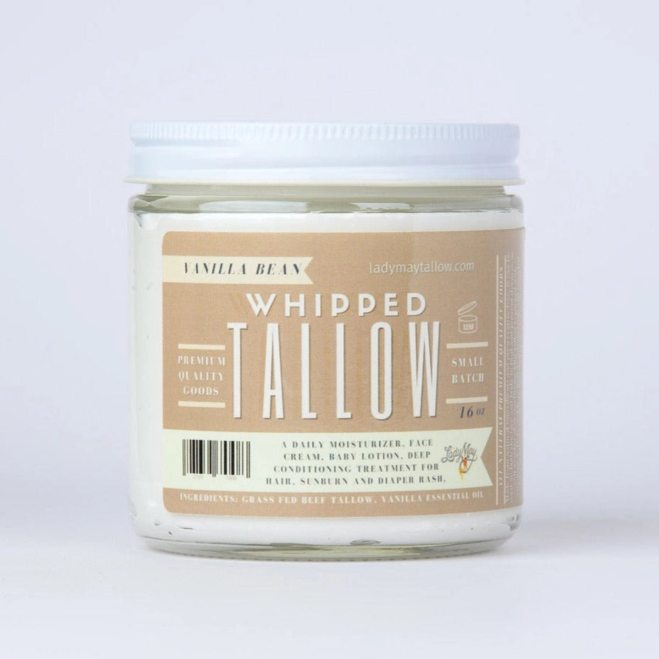 Vanilla Whipped Grass Fed Tallow Moisturizer