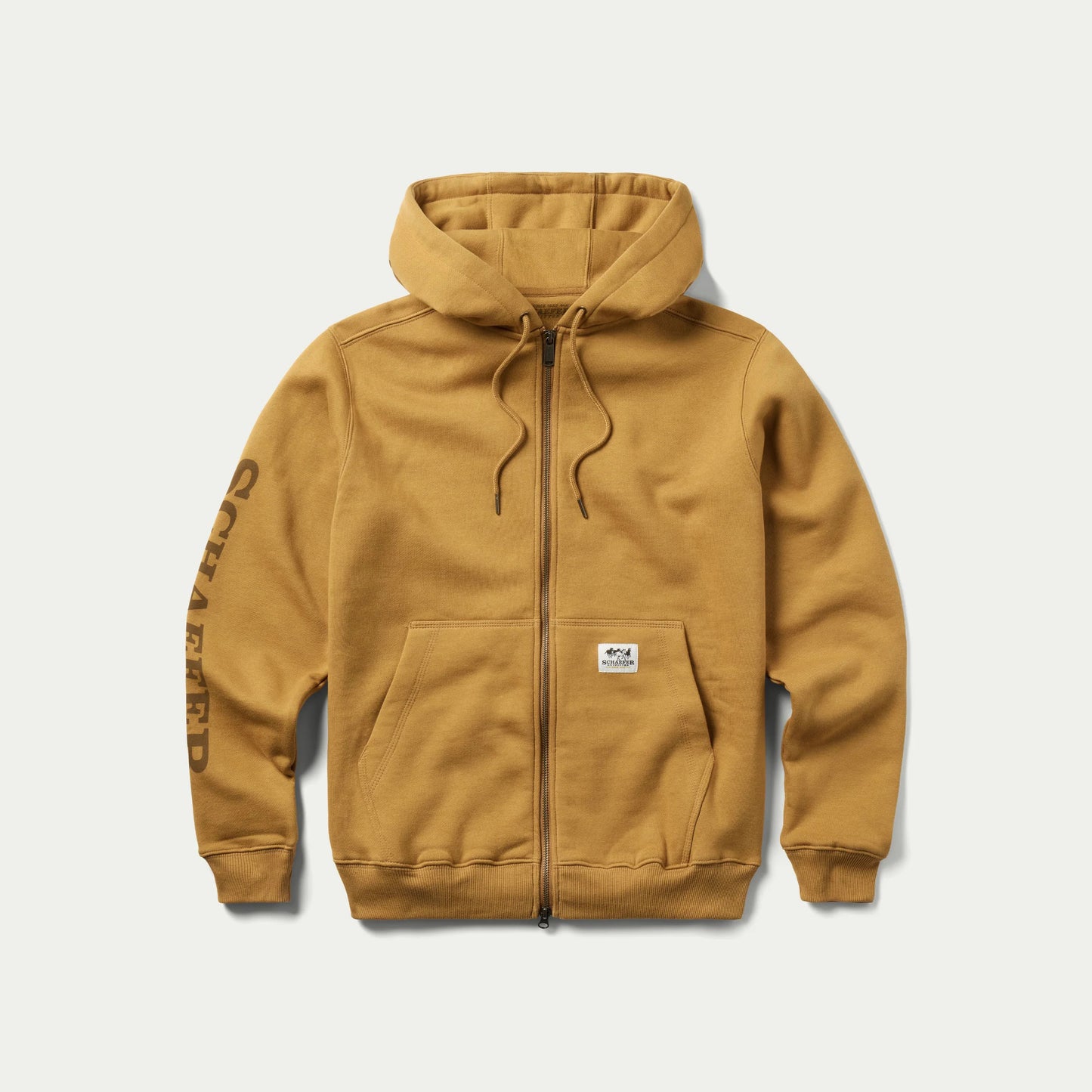 Full Zip Hoodie - Tan