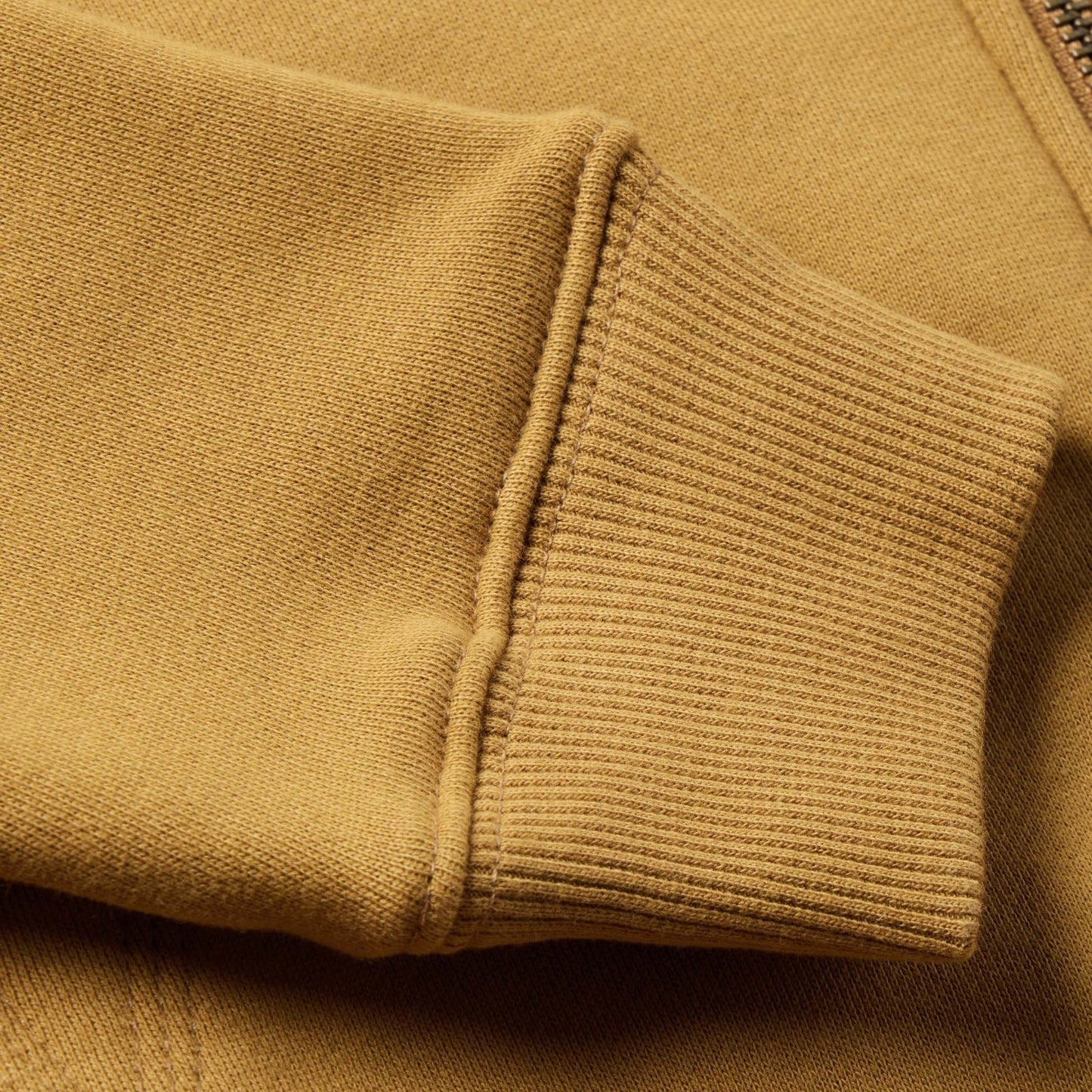 Full Zip Hoodie - Tan