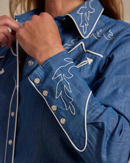 Dale Embroidered Pearl Snap Shirt