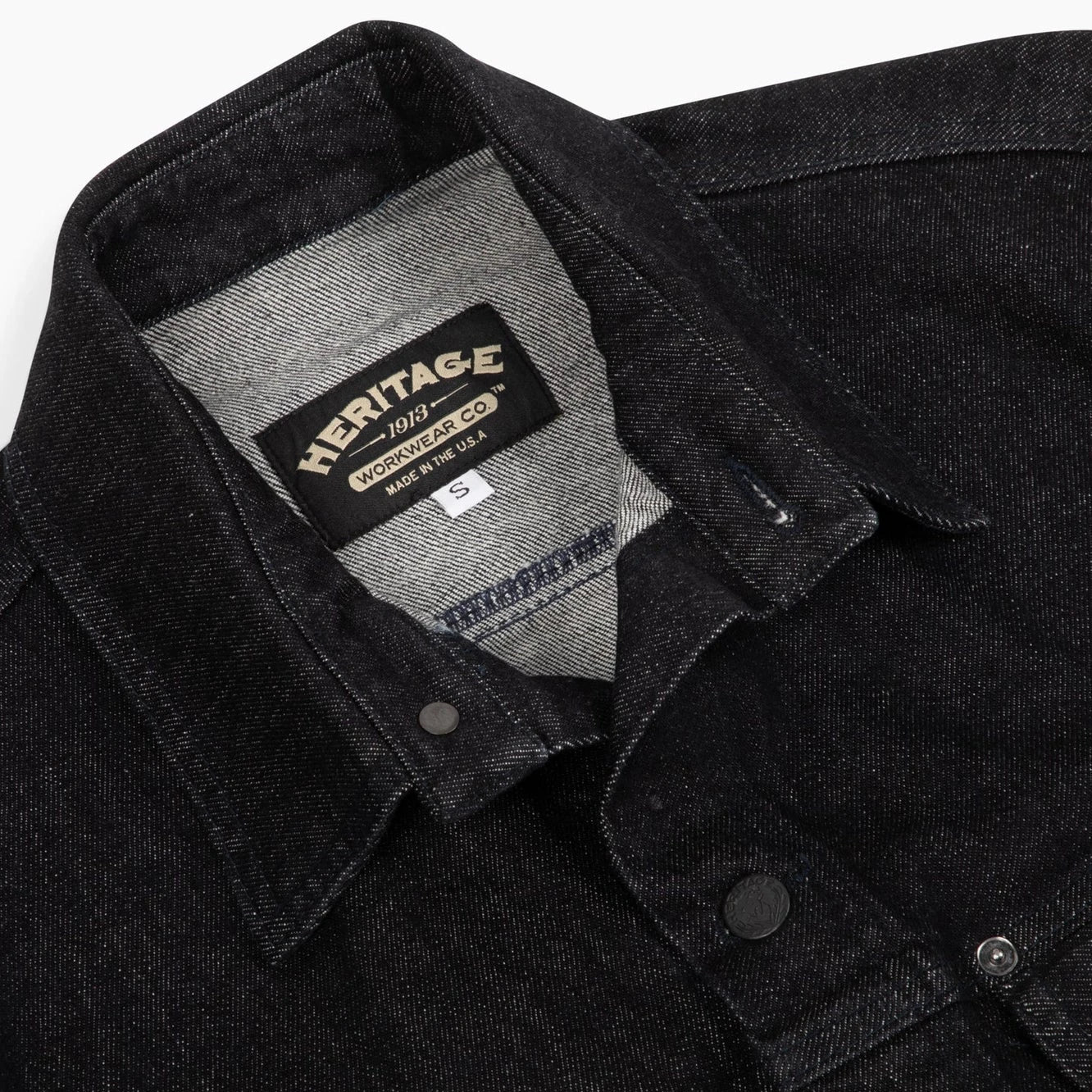 Heritage Workwear Gibson Jacket - Black Denim