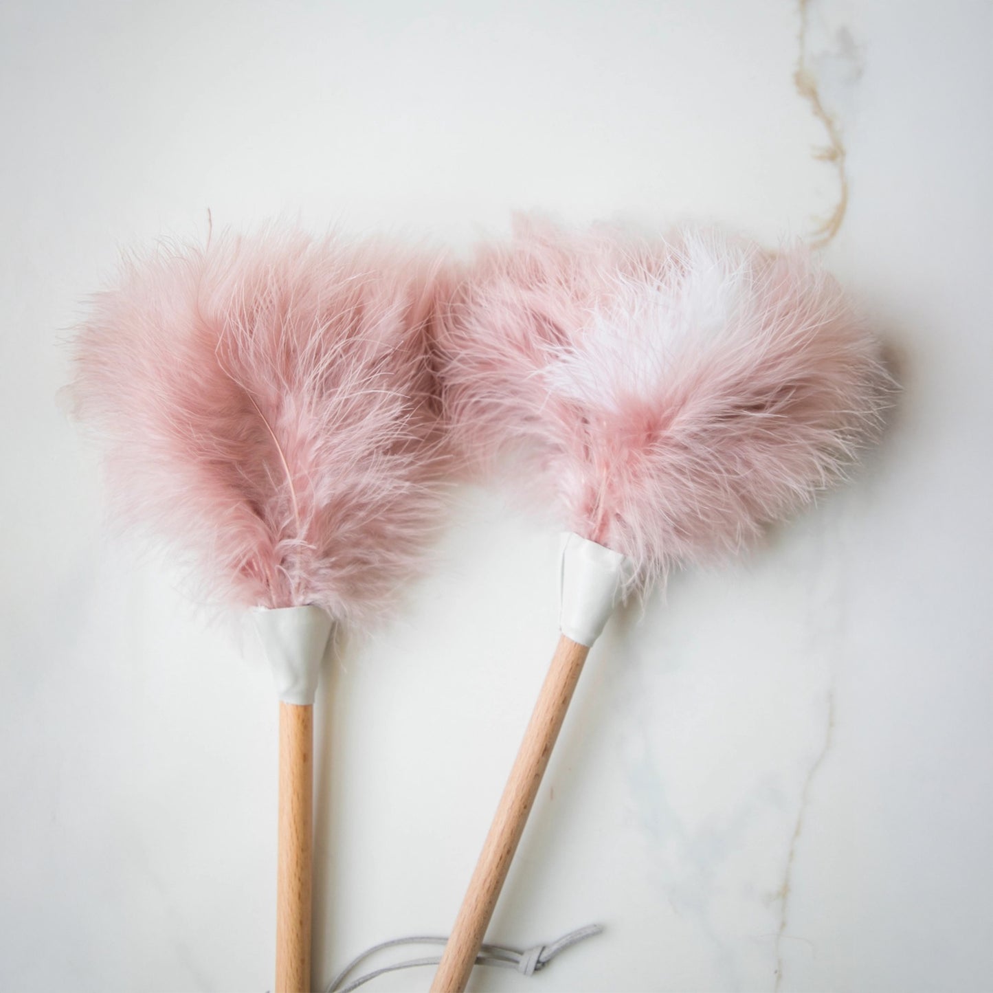 Pink Ostrich Feather Duster