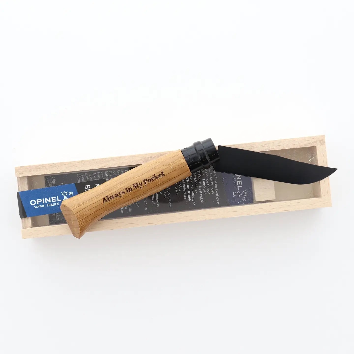Opinel No.8 Black Oak Anodized Knife