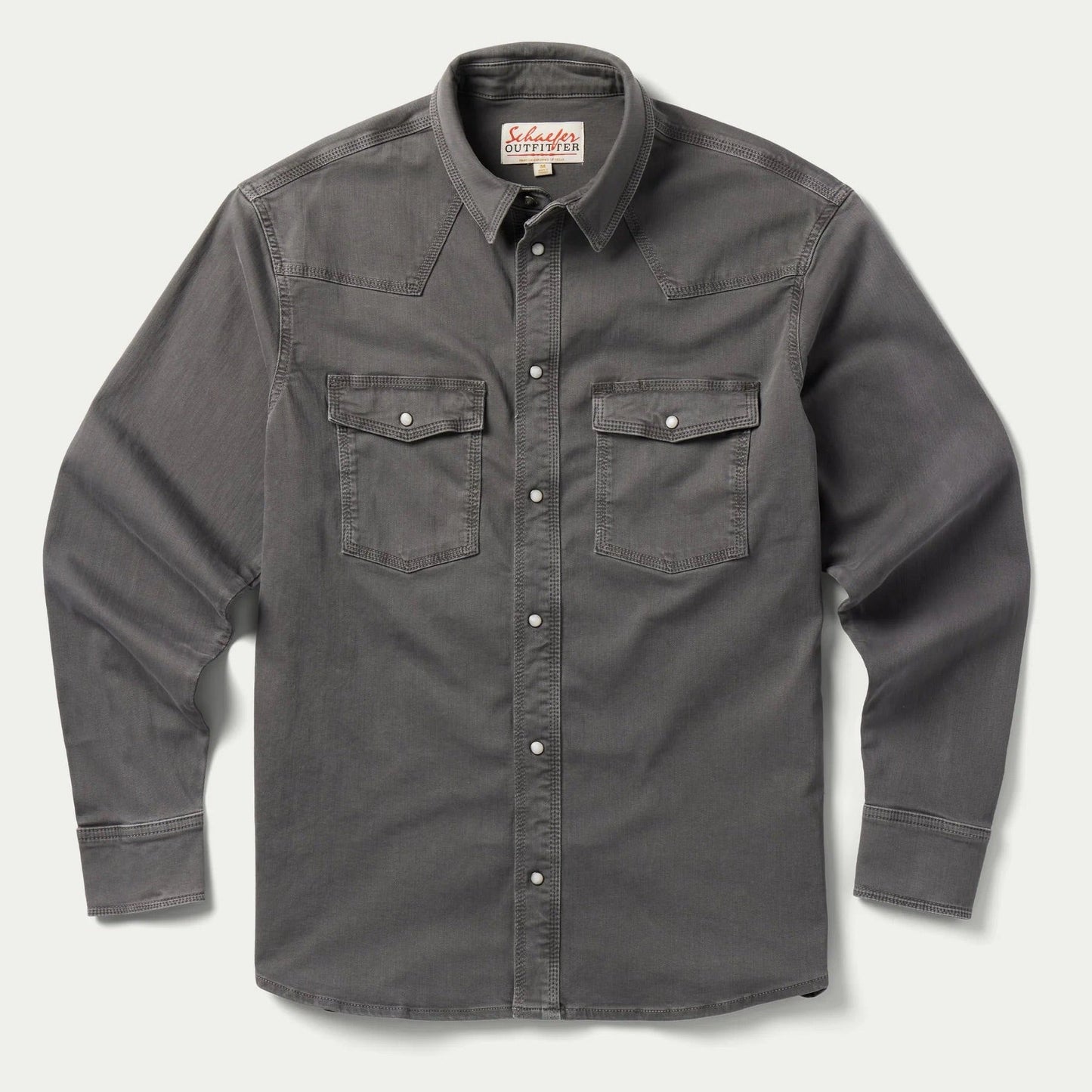 Western Denim Snap Shirt - Carbon