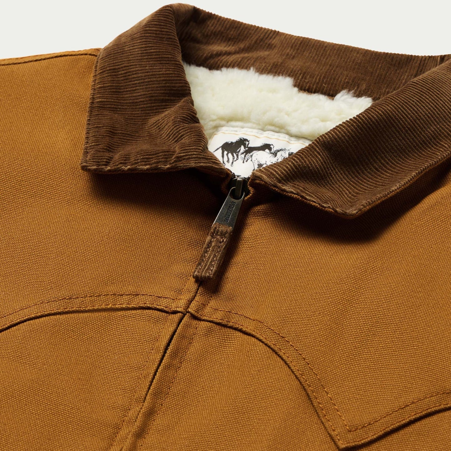 Canvas Vest with Sherpa Lining