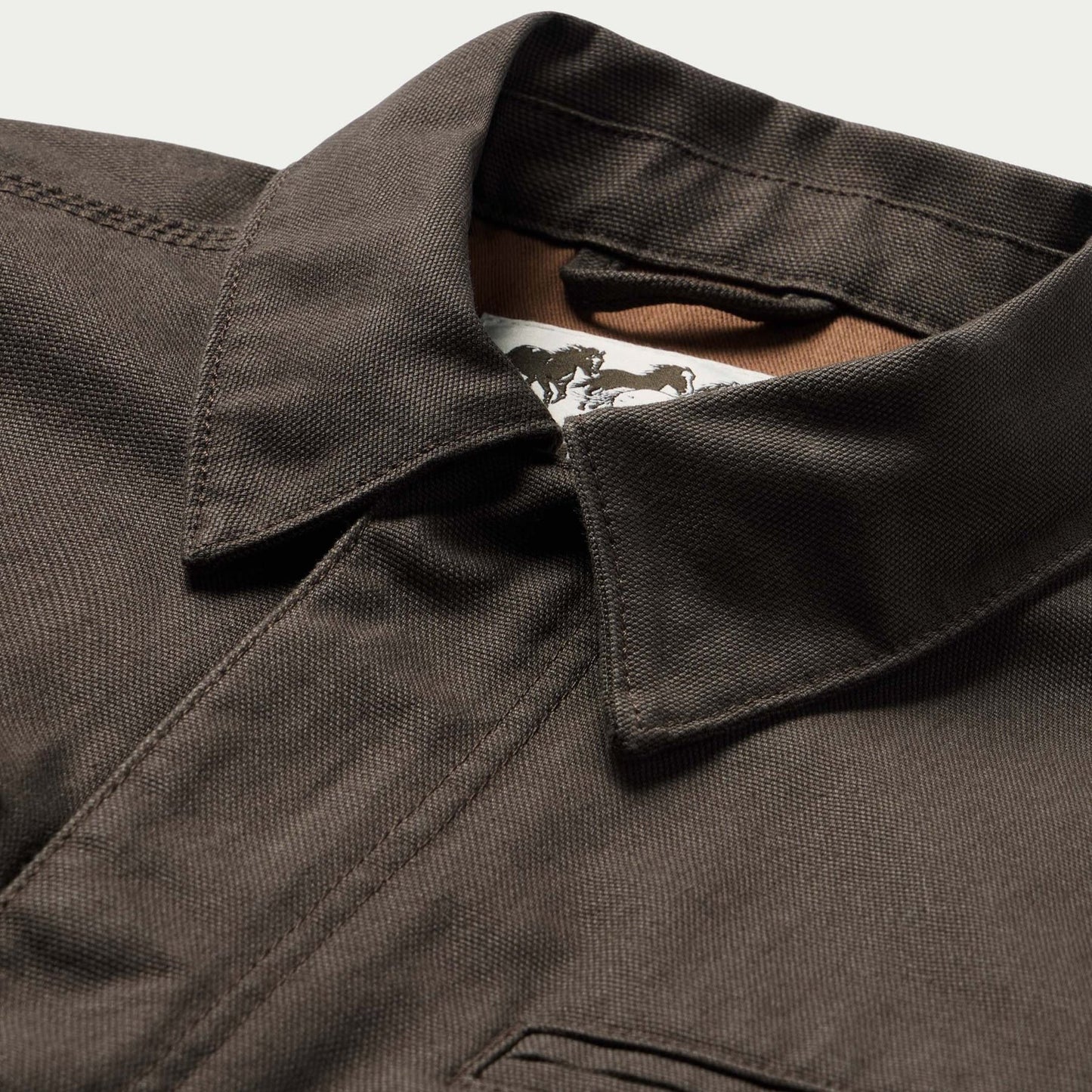 Zip Lined Canvas Jacket - Wood