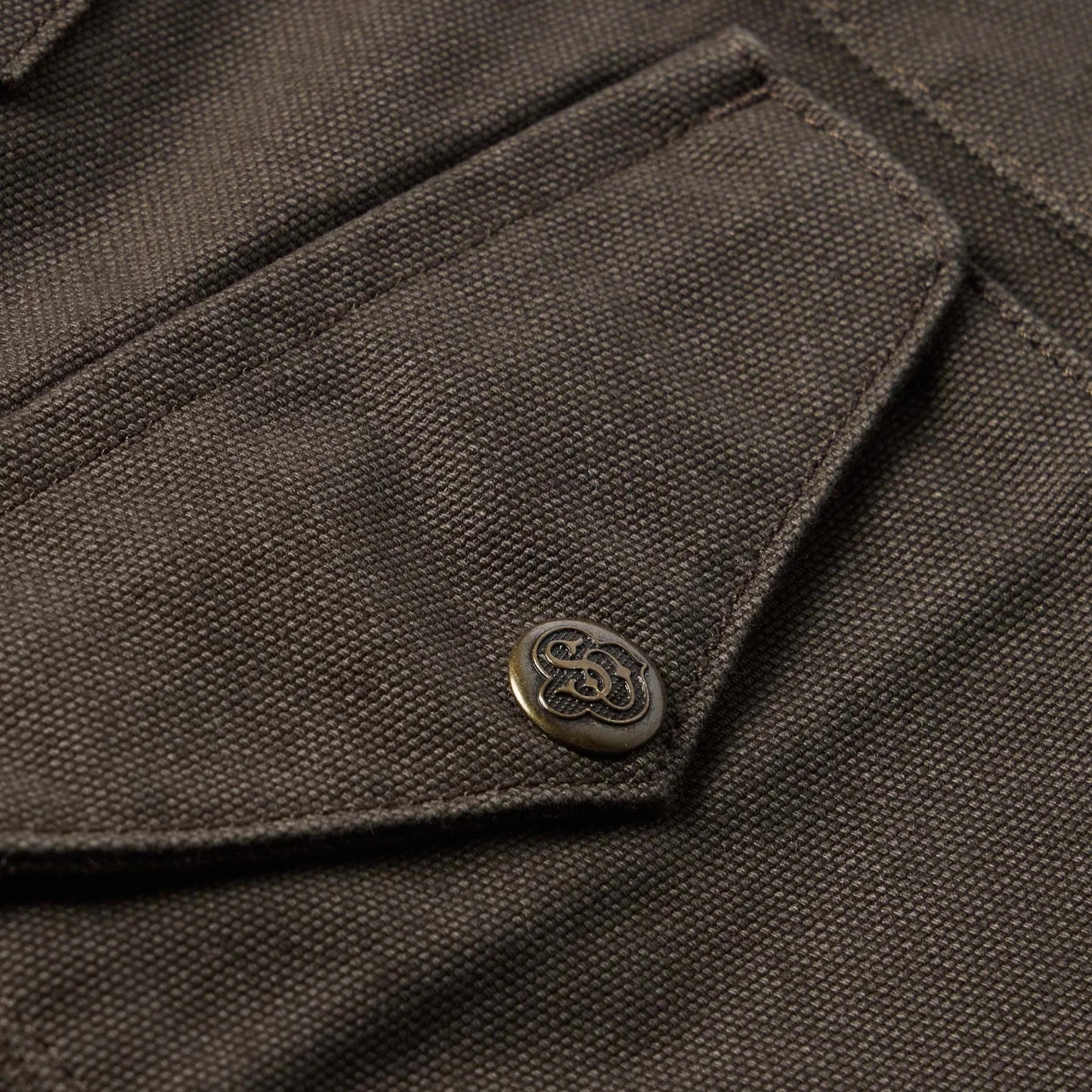 Zip Lined Canvas Jacket - Wood