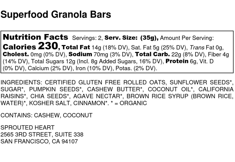Superfood Granola Bar