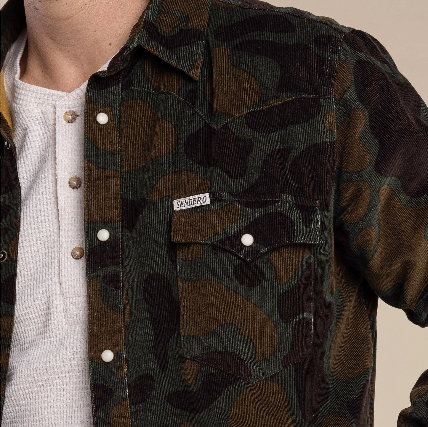 Desperado Shacket - Woodland Camo