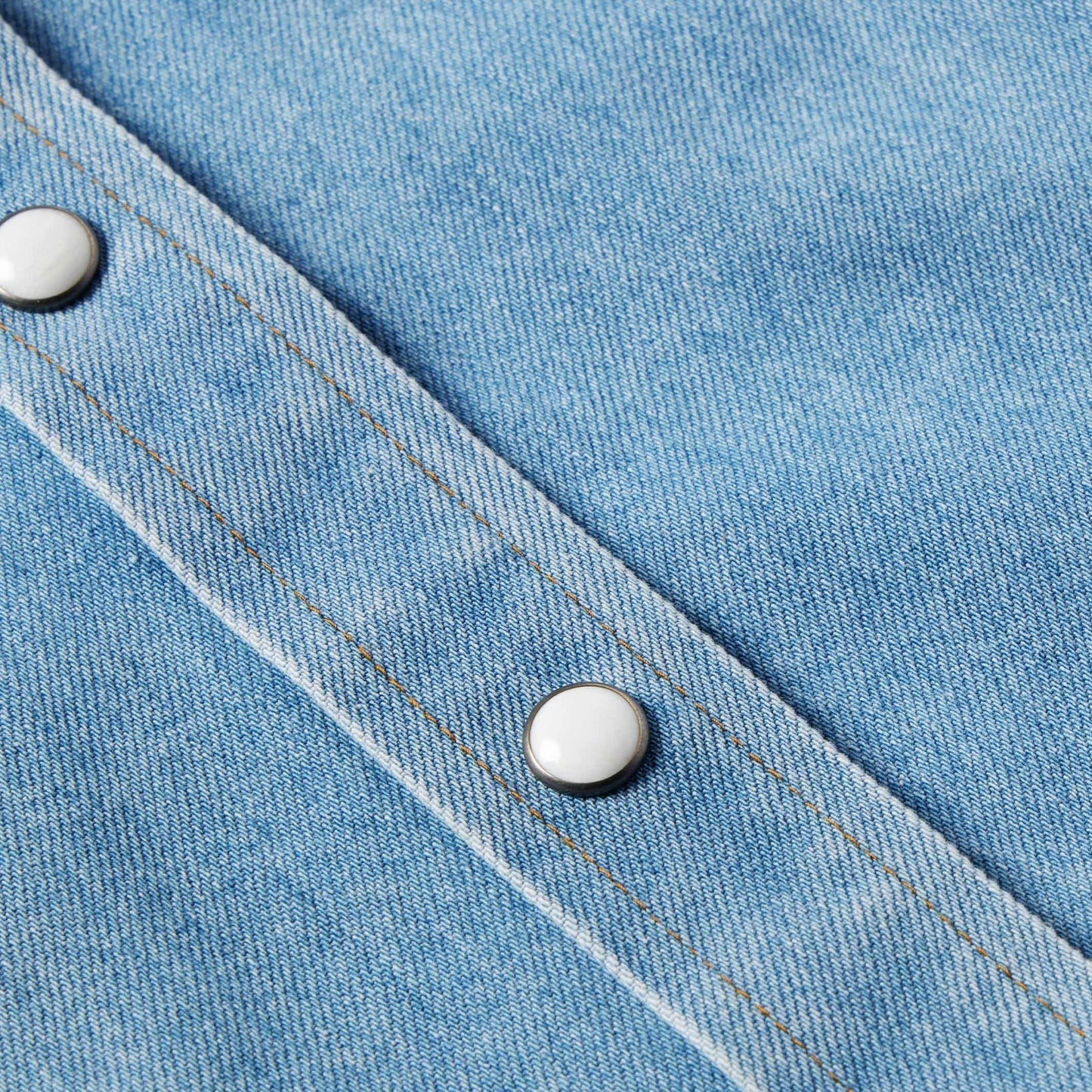 Western Denim Pearl Snap Shirt