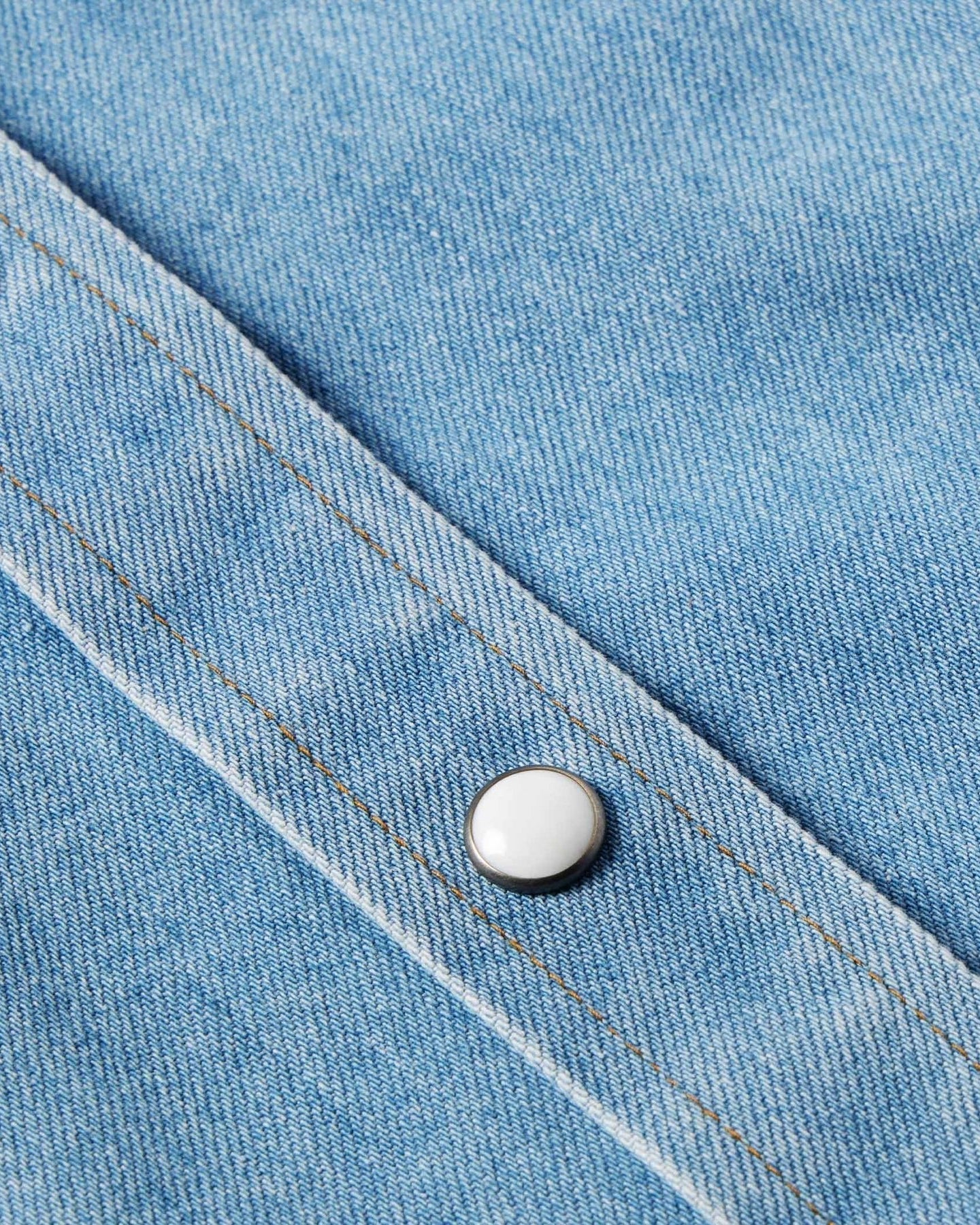 Western Denim Pearl Snap Shirt