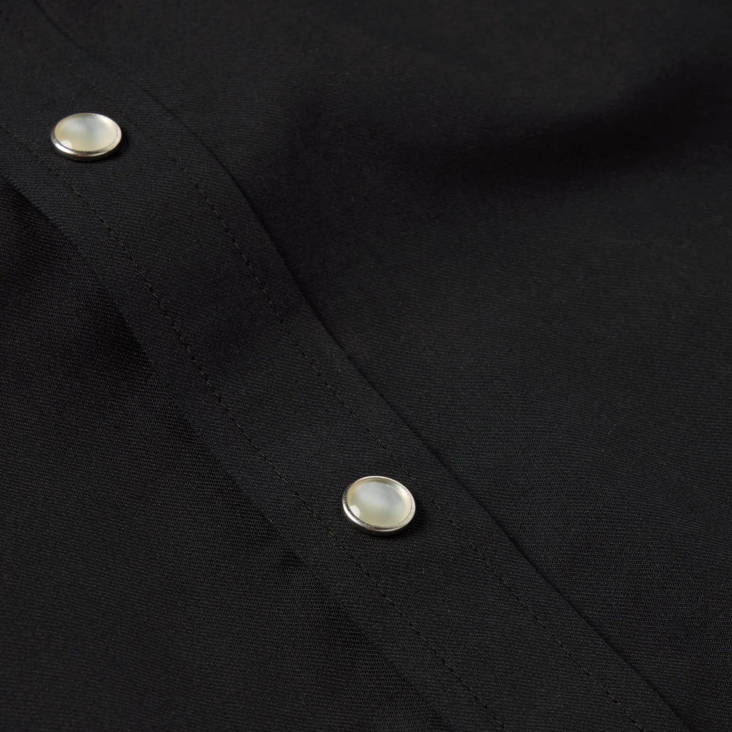 Classic Western Pearl Snap Shirt - Black
