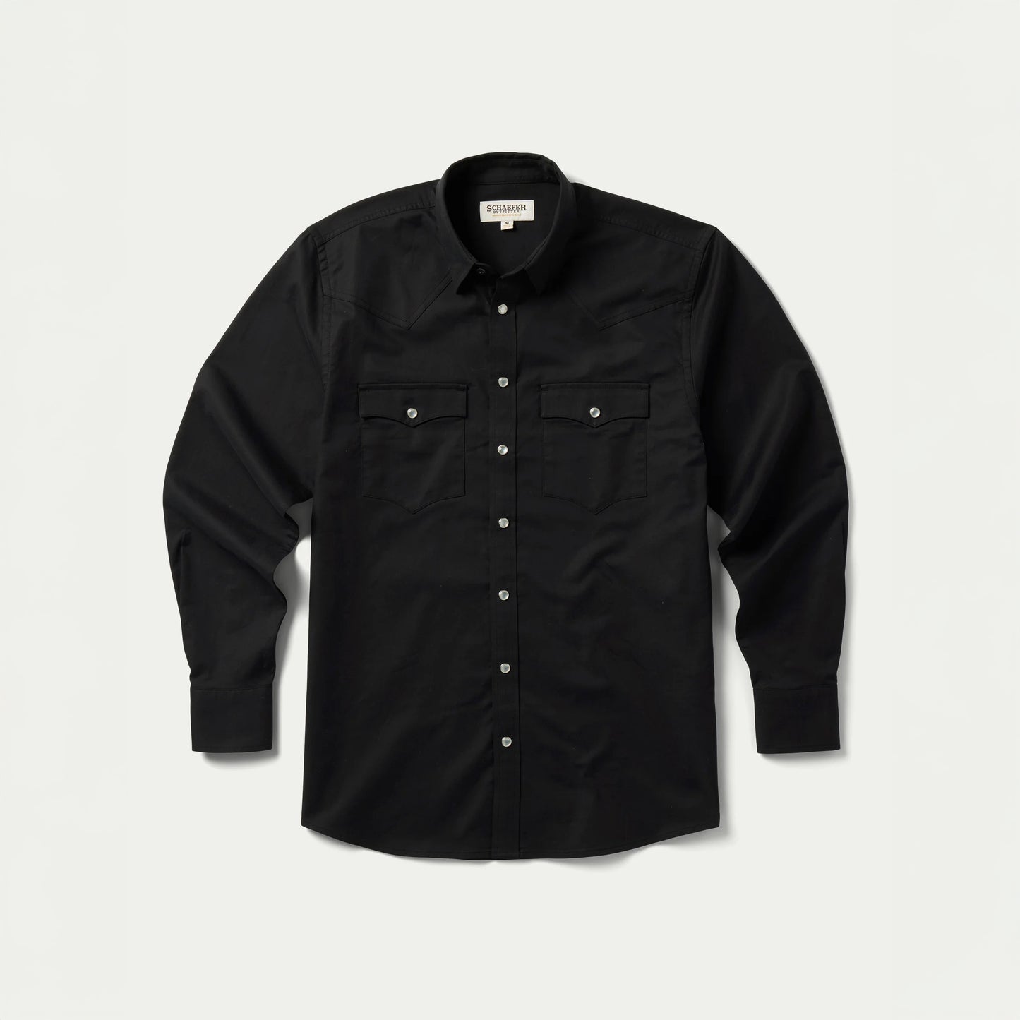 Classic Western Pearl Snap Shirt - Black
