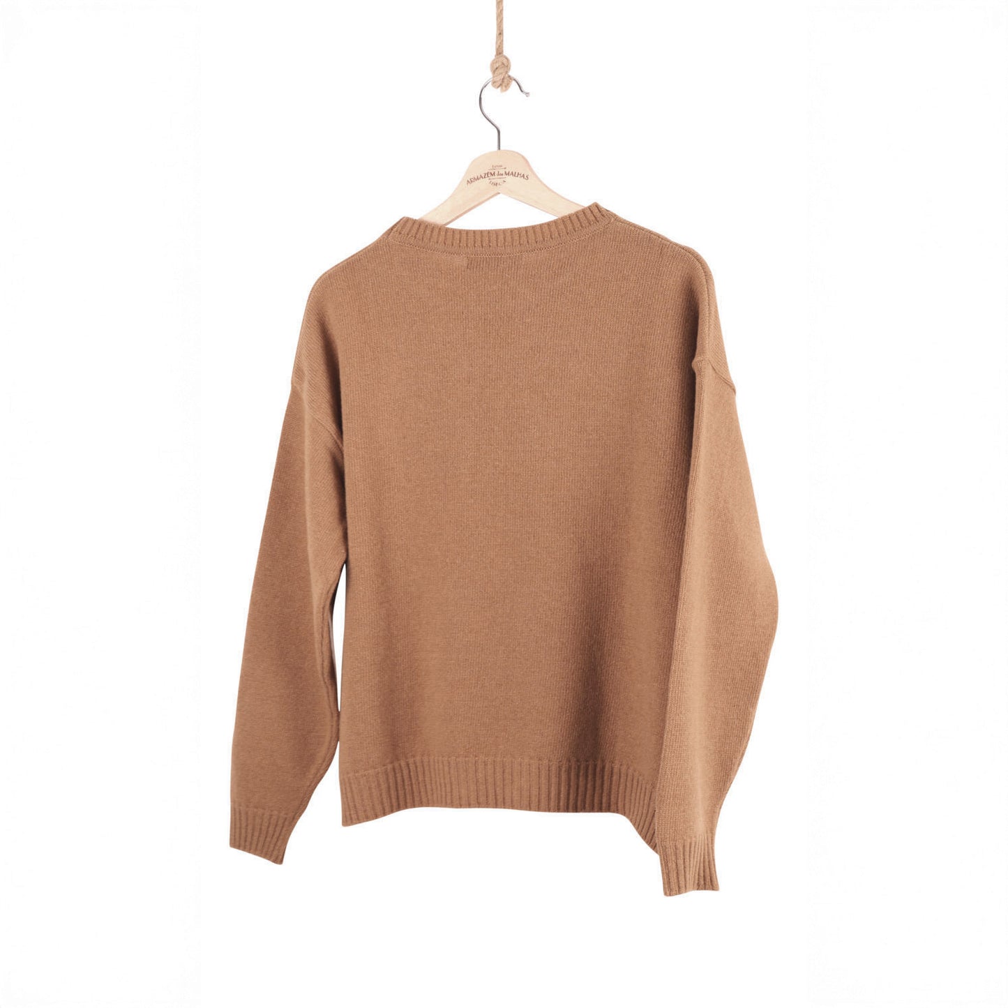 Lambswool Oversized Sweater - Camel
