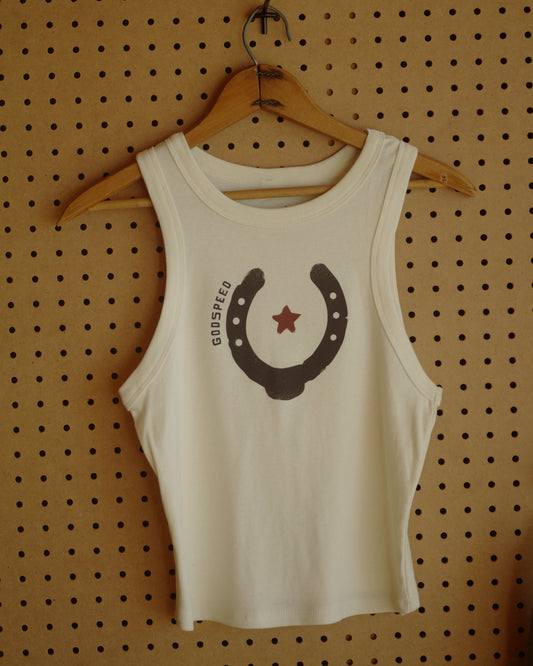 Ribbed Godspeed Cotton Tank Top