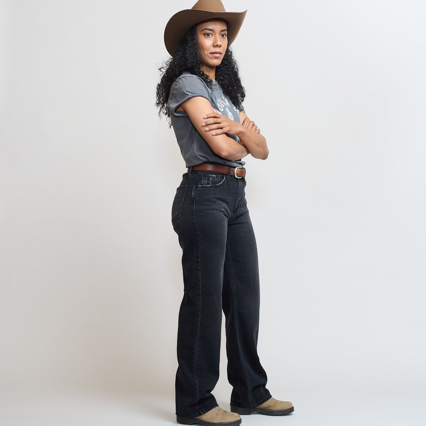 Shoulda Been a Cowgirl - Stonewash Grey
