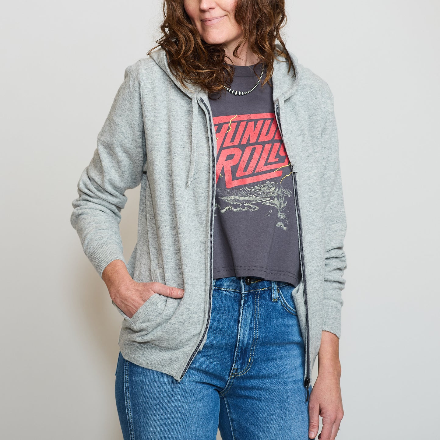 Thunder Rolls Crop Tee