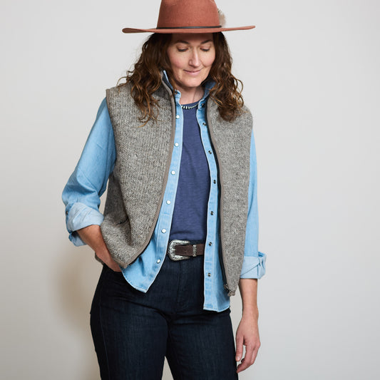 Classic Knit Bodywarmer - Grey