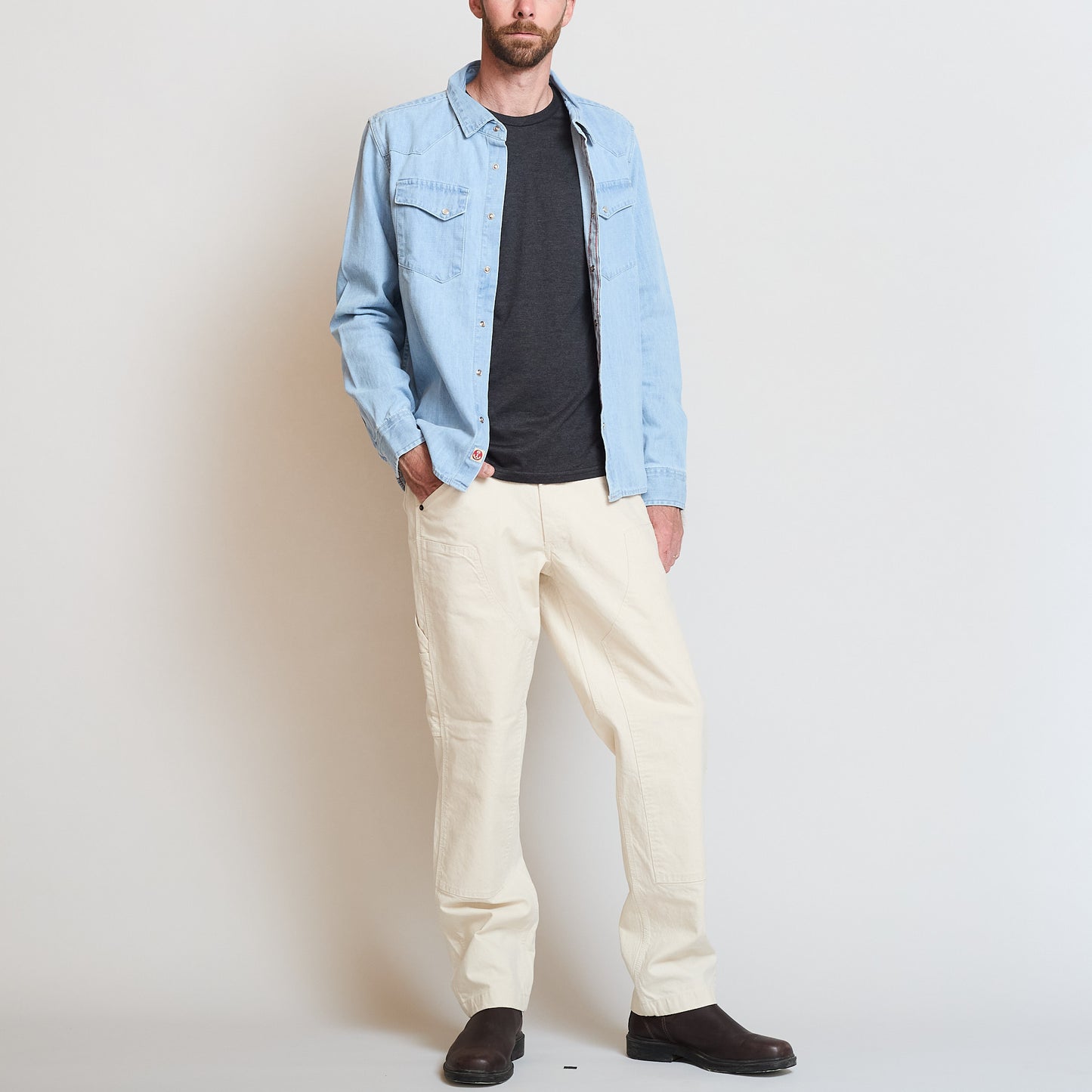 Ojai Denim Shirt - Bleached