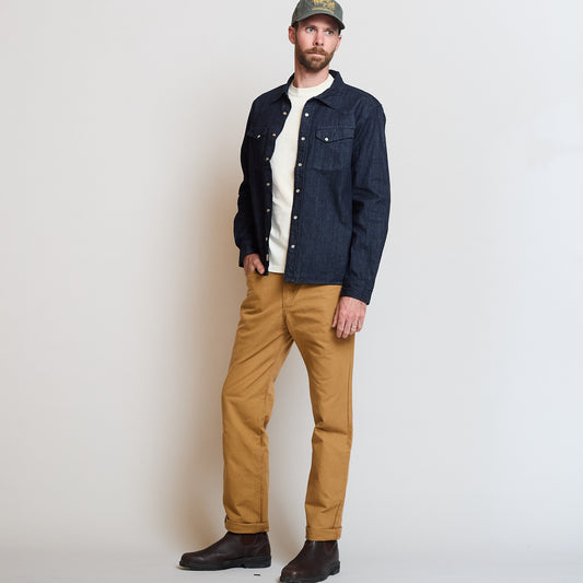 Fenceline Canvas Ranch Hand Jeans - Saddle