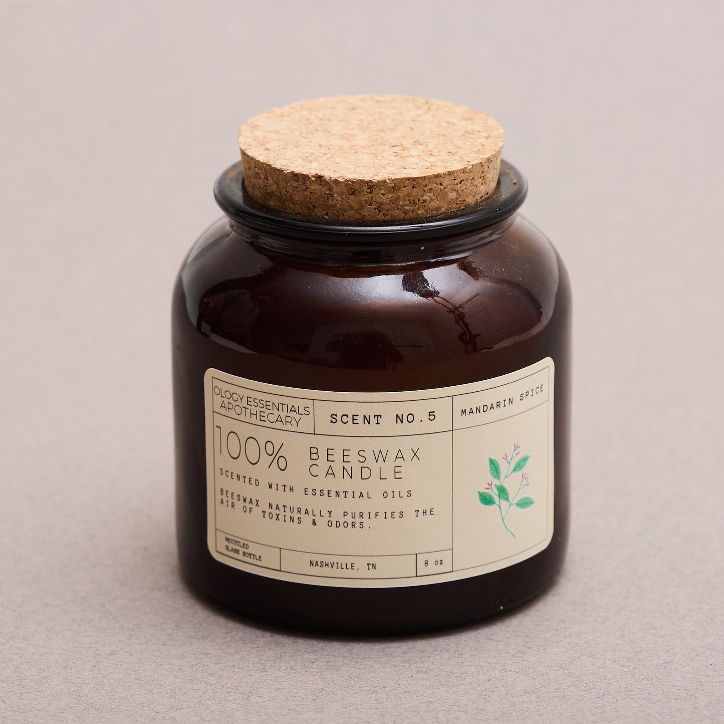 Beeswax Apothecary Candle