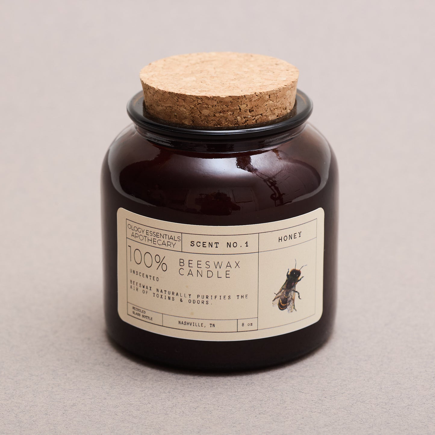 Beeswax Apothecary Candle