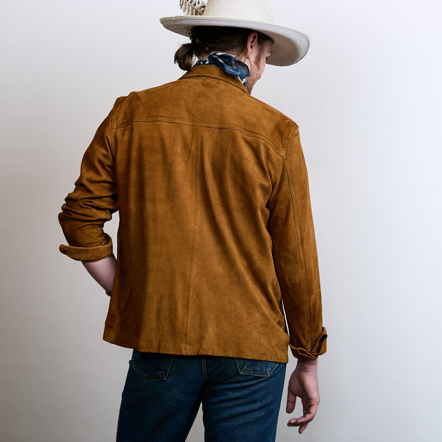 Goat Suede Lassen Shirt - Cognac