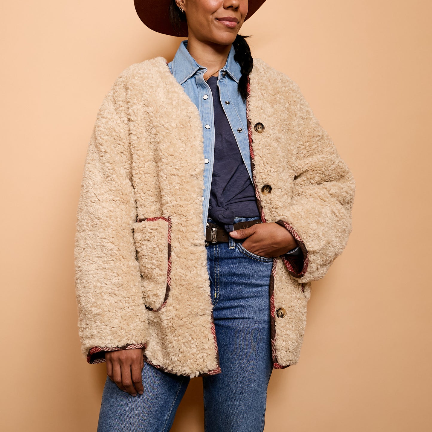 Sherpa Reversible Cardigan