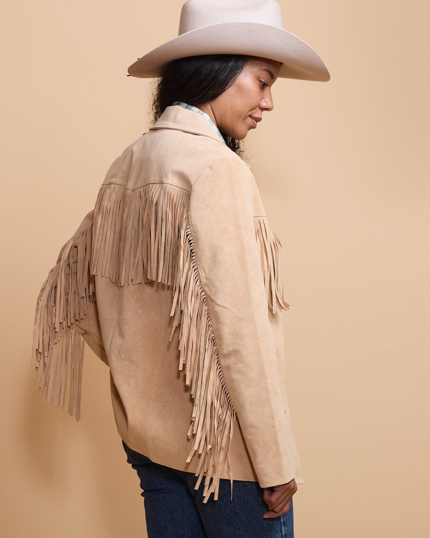 Suede Fringe Jacket