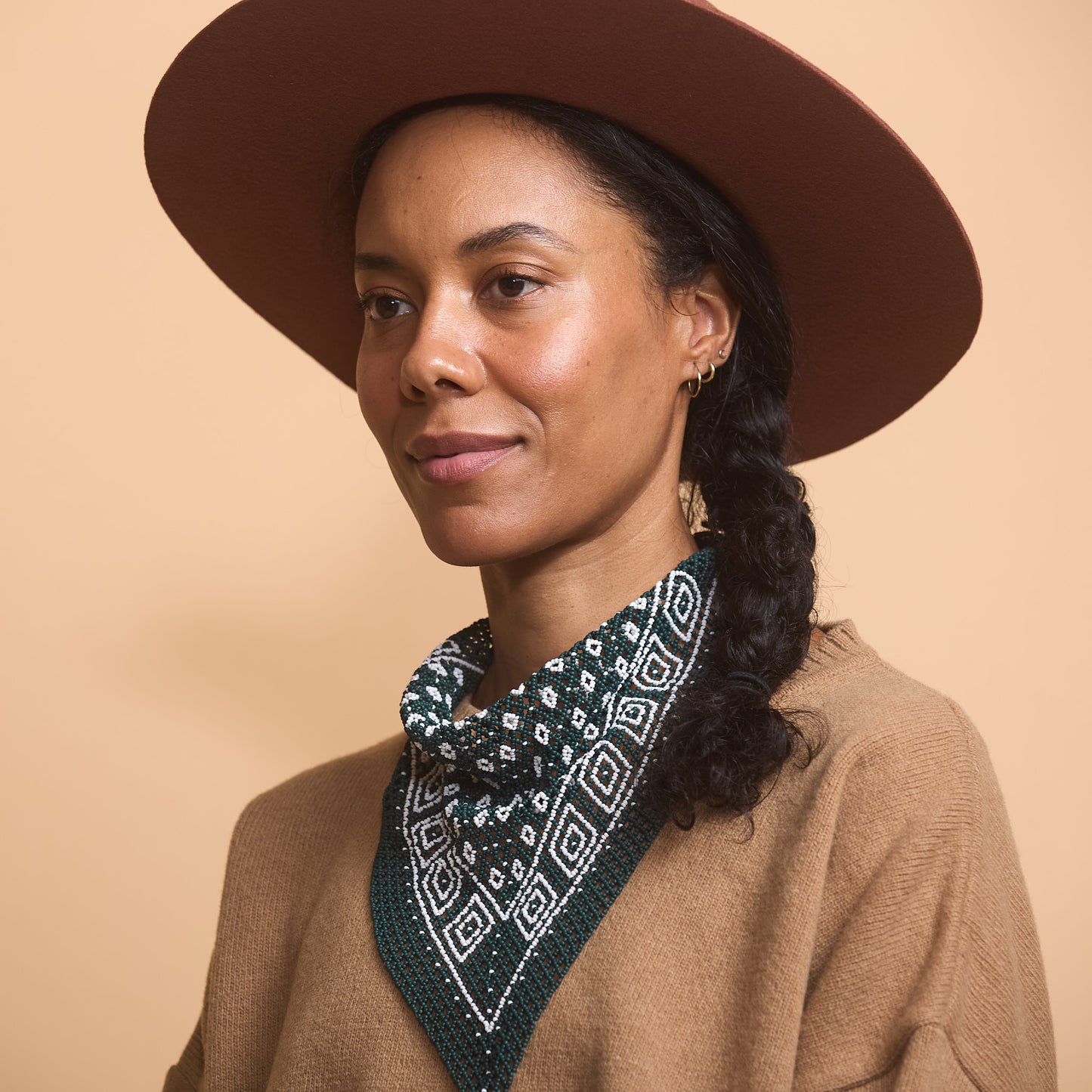 Handmade Beaded Bandana