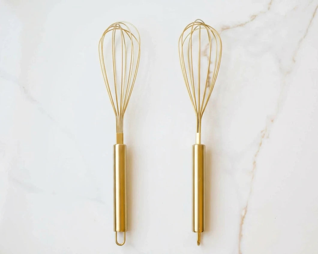 Auric Gold Stainless Steel Whisk