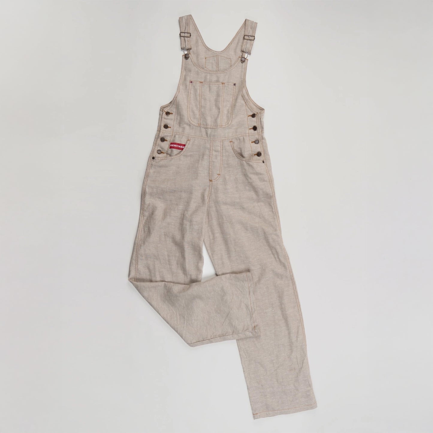 Heritage Flax Linen Overalls