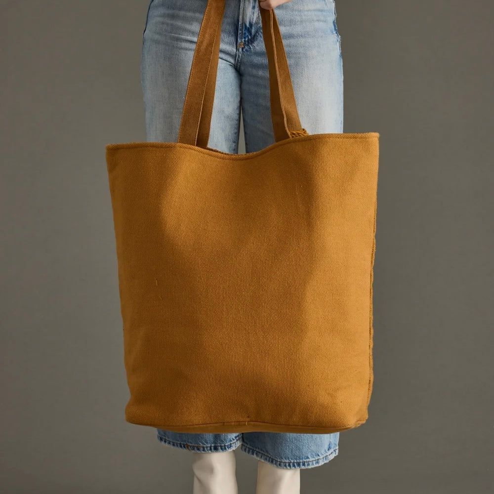 Graphic Woven Tote Bag