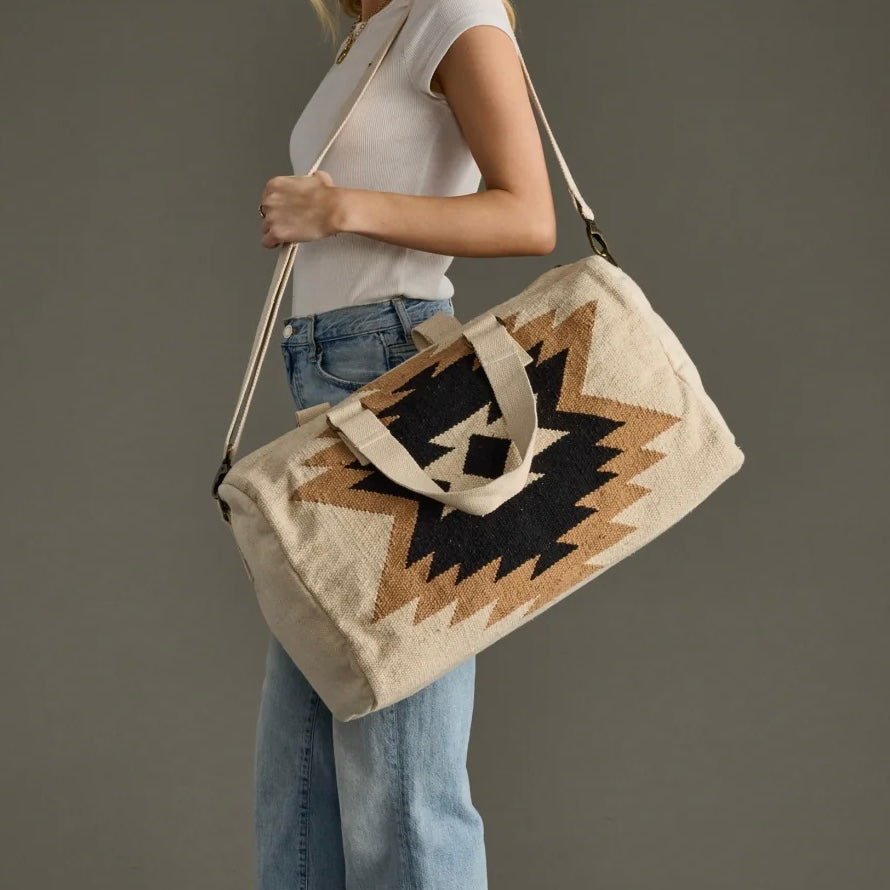 Graphic Woven Duffel