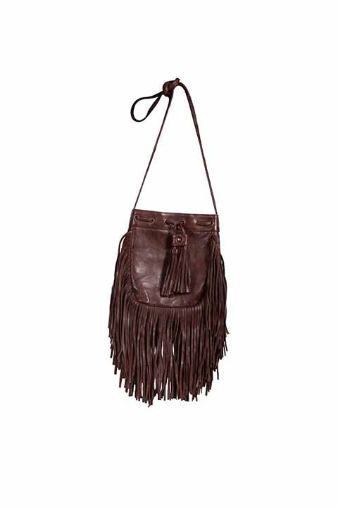 Scully leather Fringe Crossbody Bag