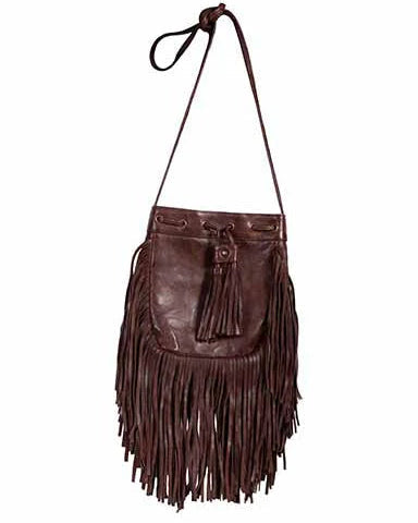 Scully Leather Fringe Crossbody Bag