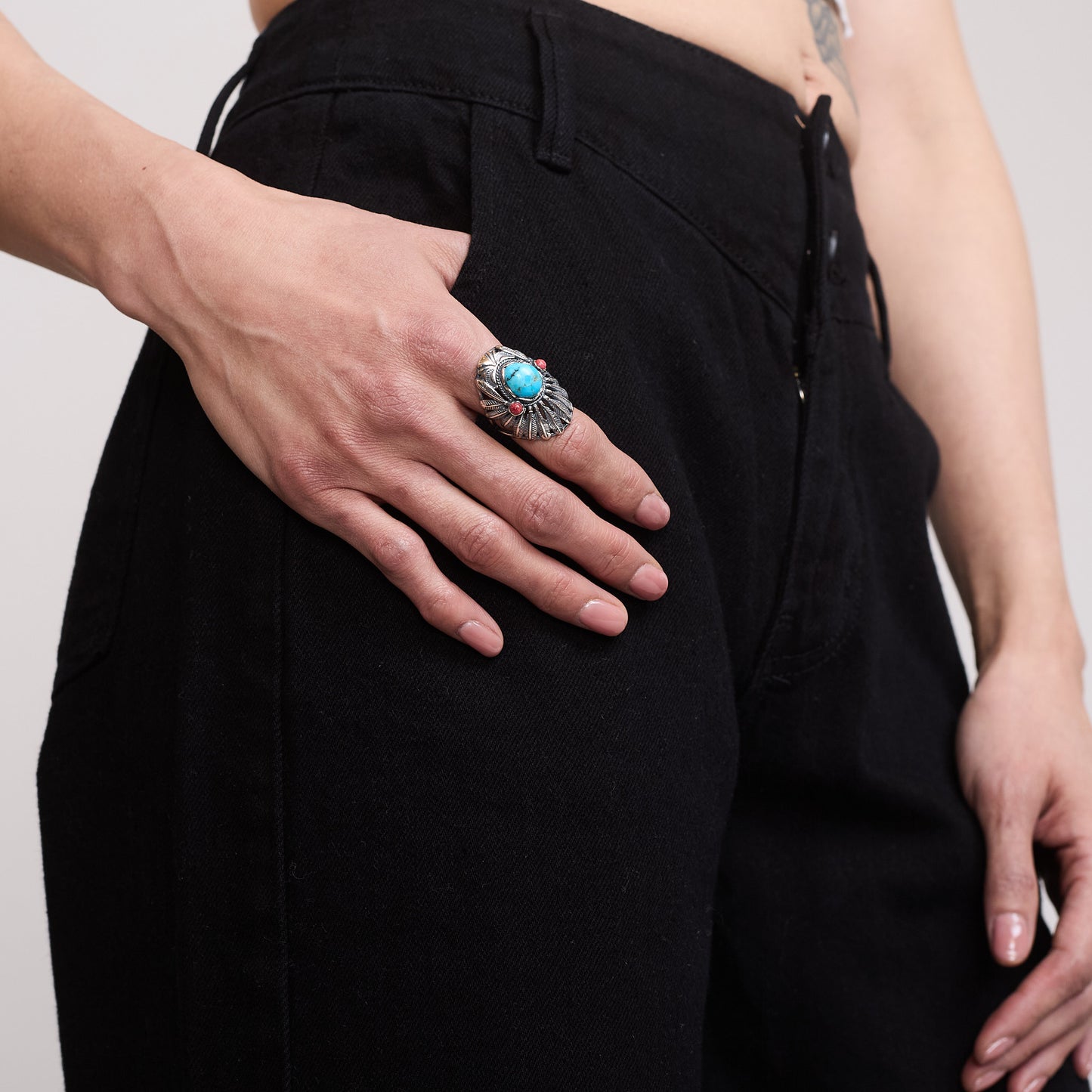 Headdress Turquoise Ring