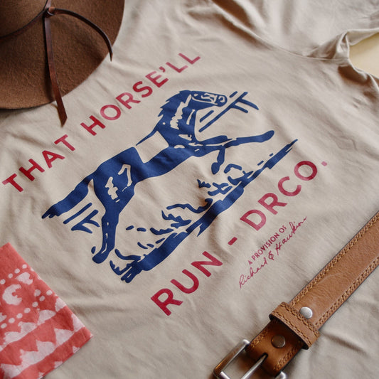 That Horse’ll Run Tee - Khaki