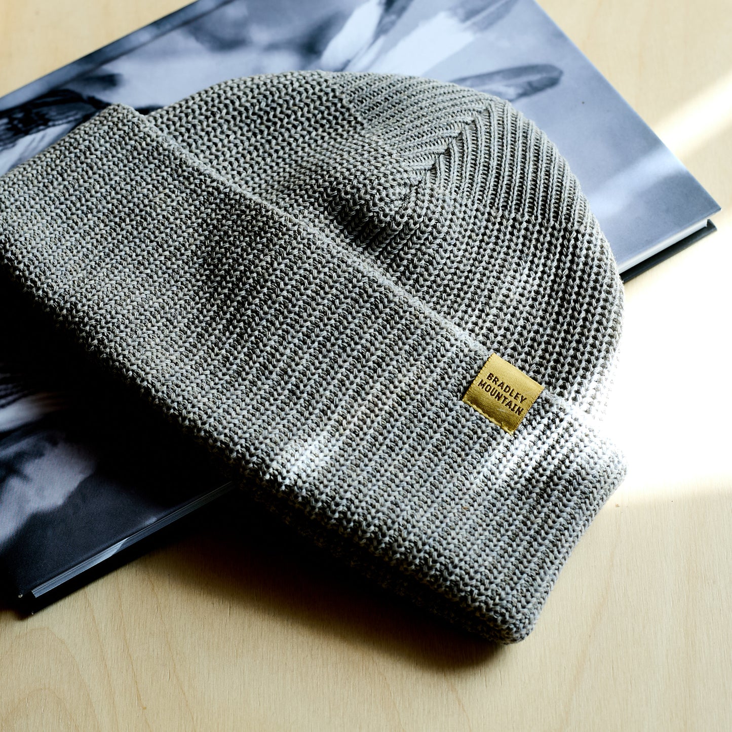 Upcycled Wool Watch Cap - Stone