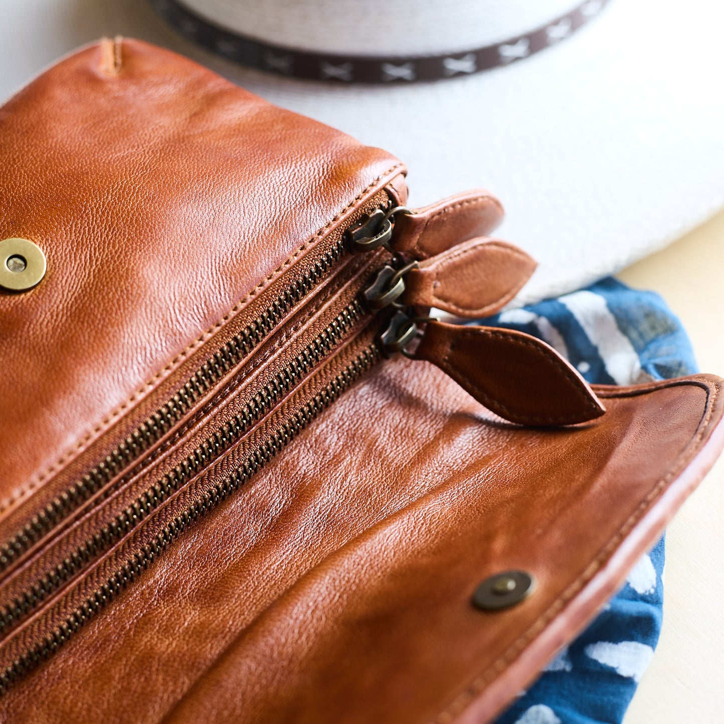 Woven Leather Scully Bag- Small