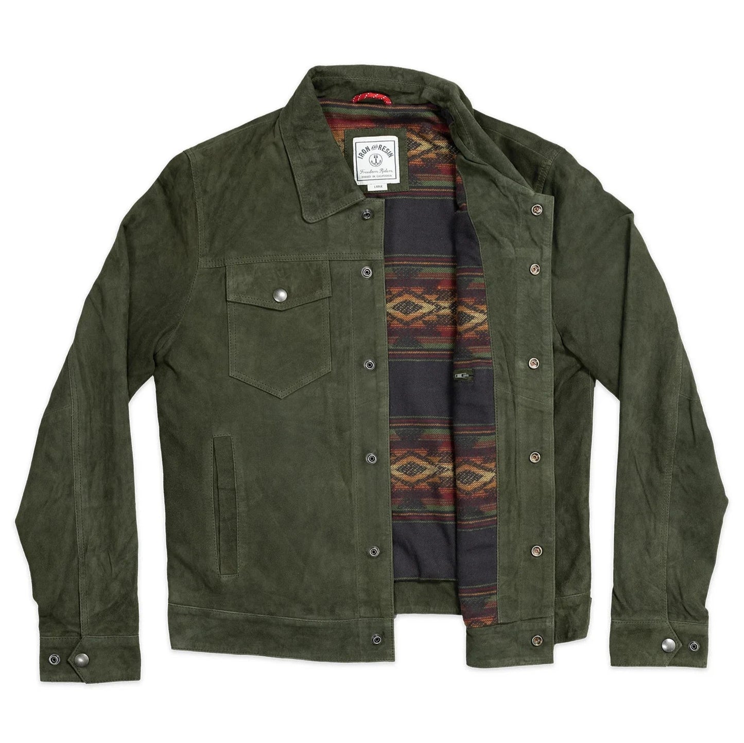 Ojai Goat Suede Jacket: Ponderosa Green
