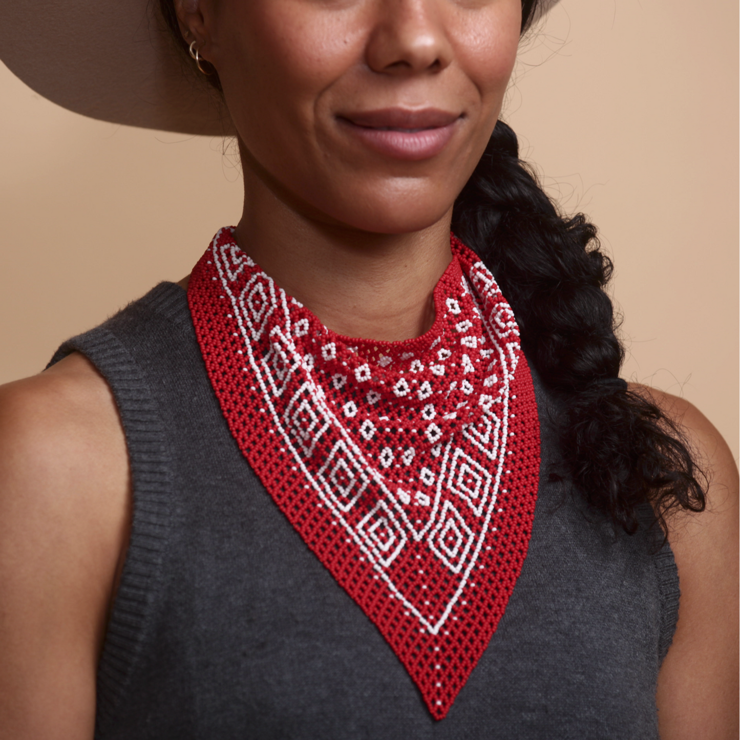 Handmade Beaded Bandana