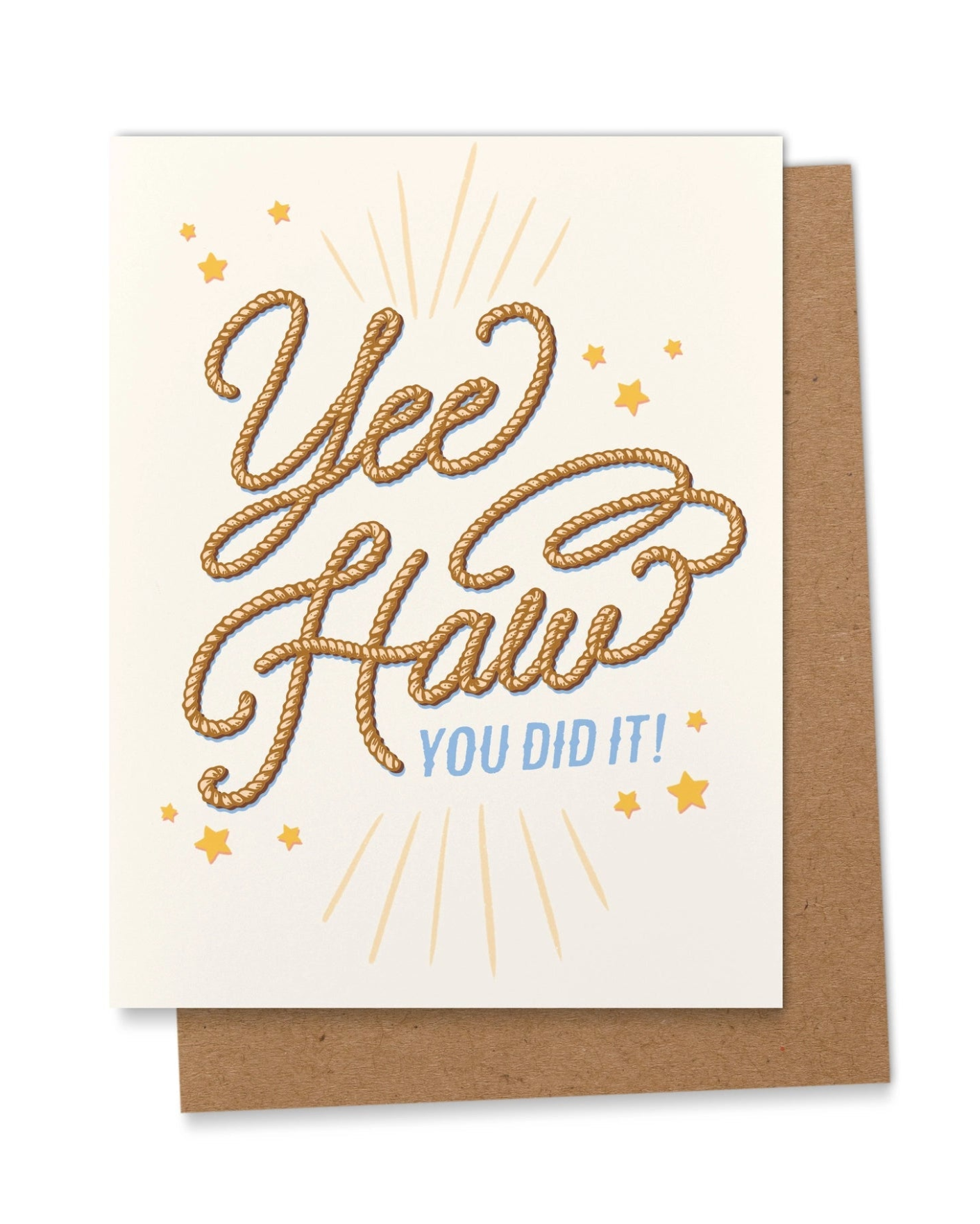 Greeting Card - Yee Haw You Did It!