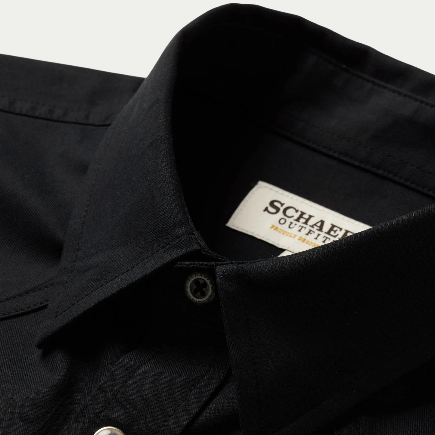 Classic Western Pearl Snap Shirt - Black