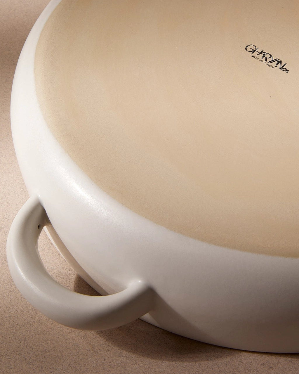 Stoneware Serving Plate with Handles